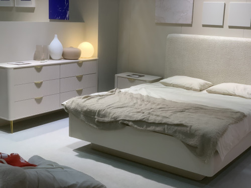 Кровать (каркас) Perfect Home Ланте / Lante 160 с мягким изголовьем Беж