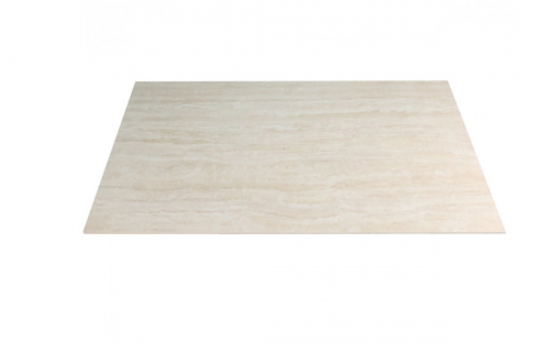 Стол раскладной INI- FERNANDO CERAMIC 160(220)*90 травертин мат/ темный орех  