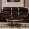 Комплект мягкой мебели BLN- Хантер 3р+1+1 темно-коричневый