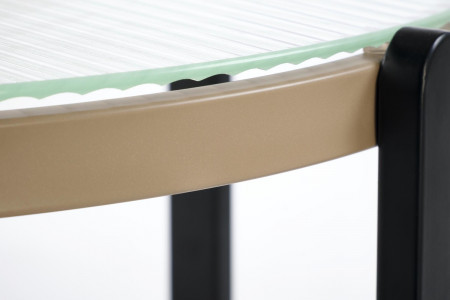 Стол журнальный HALMAR KAMALA S прозрачный-натуральный