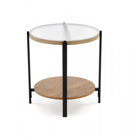 Стол журнальный HALMAR KAMALA S прозрачный-натуральный