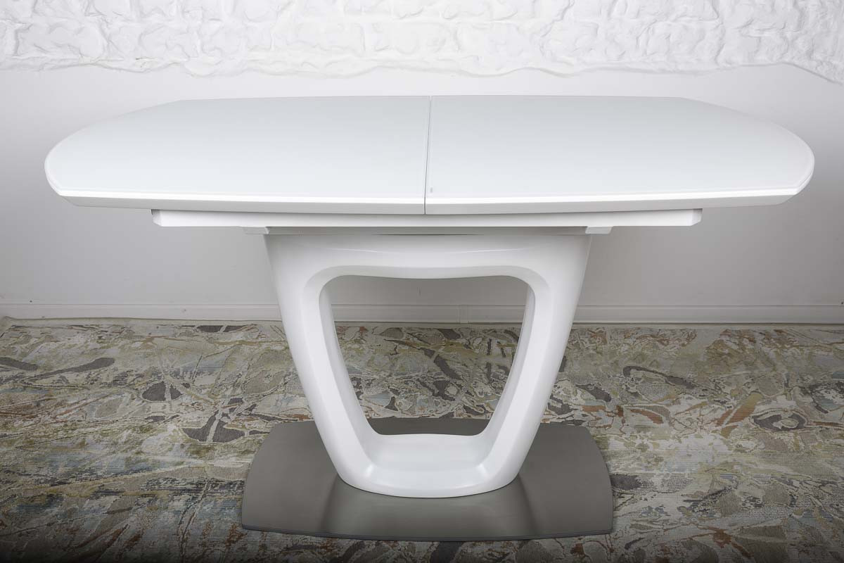 Стол обеденный модерн NL- Ottawa (Оттава) стекло белый
