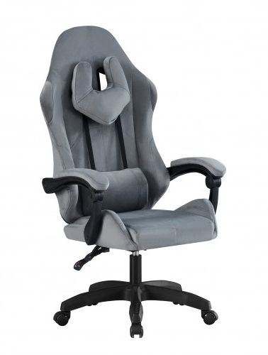 Кресло геймерское BIO- Гладиатор велюр серый