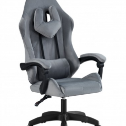 Кресло геймерское BIO- Гладиатор велюр серый