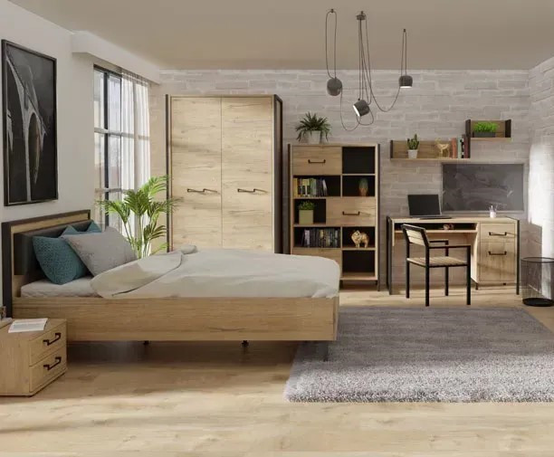 Комплект в детскую Forte Oriental tree (дуб бартекс/черный)