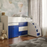 Кровать-комната + стол VRN- Bed Room 5 (синий)