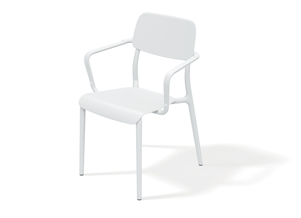 Кресло уличное обеденное VLL- FERNE Remo (коричневый, белый, кирпичный)