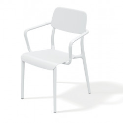 Кресло уличное обеденное VLL- FERNE Rimo (коричневый, белый, кирпичный)