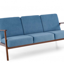 Диван Halmar MILANO 3S небесный/темный-орех  