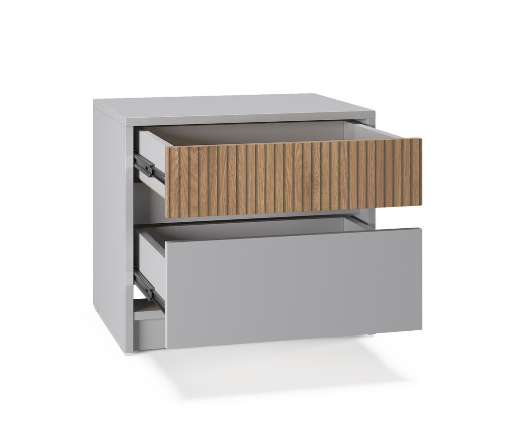 Тумба прикроватная EVR- Стайл-500 кашемир + фасад каннела