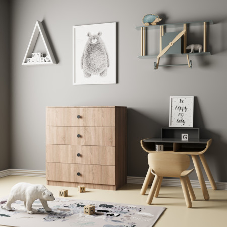 Комод детский 86х80х42 см KOD- КМ-2 детский