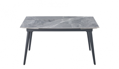 Стол раскладной TOP- Люкс серый глянец /серые ноги 120/180 1