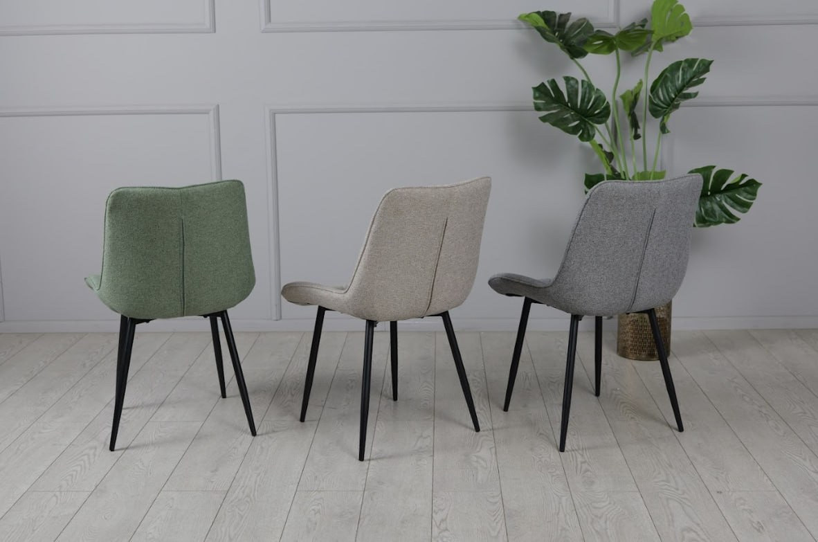 Комплект стол раскладной TOP- Люкс серый глянец /серые ноги 120/180 + 4 стула Изи