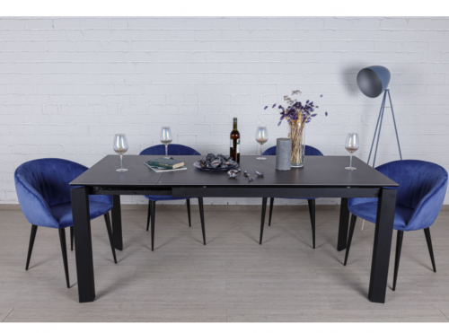 Стол обеденный модерн NL- VEGAS коричневый (140/190*85*76 cm керамика)  