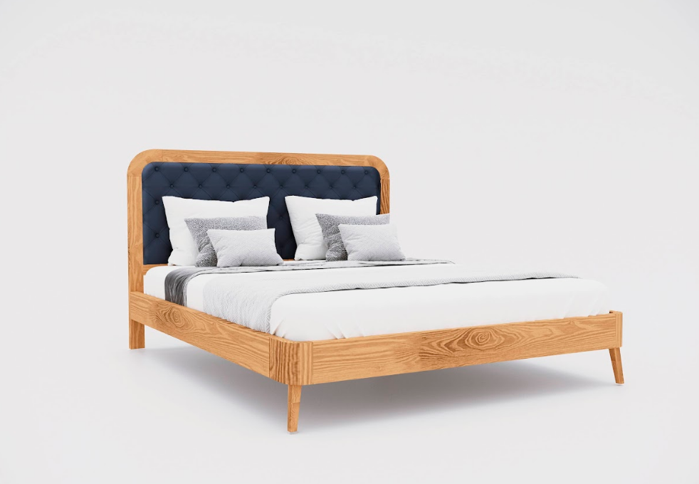 Кровать двуспальная деревянная AWD- Форсса 1 (ясень)  