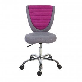 Кресло компьютерное TPRO- POPPY, серо-розовое 38152