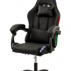 Кресло геймерское BIO- Тритон черный с LED подсветкой