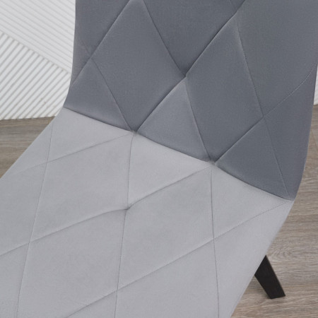 Стул кухонный Ont- Даниэль Серый черные ножки