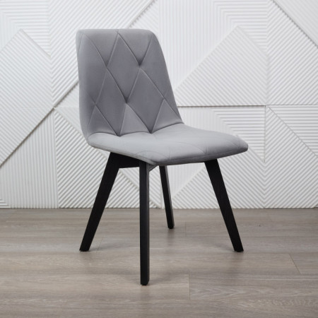 Стул кухонный Ont- Даниэль Серый черные ножки