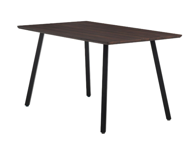 Стол обеденный AMF- Sheffield черный / темно-коричневый