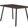 Стол обеденный AMF- Sheffield черный / темно-коричневый
