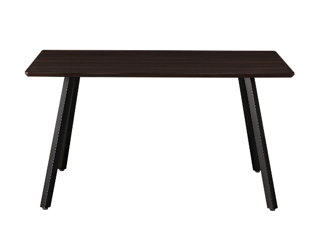 Стол обеденный AMF- Sheffield черный / темно-коричневый