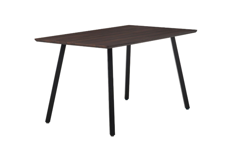 Стол обеденный AMF- Sheffield черный / темно-коричневый