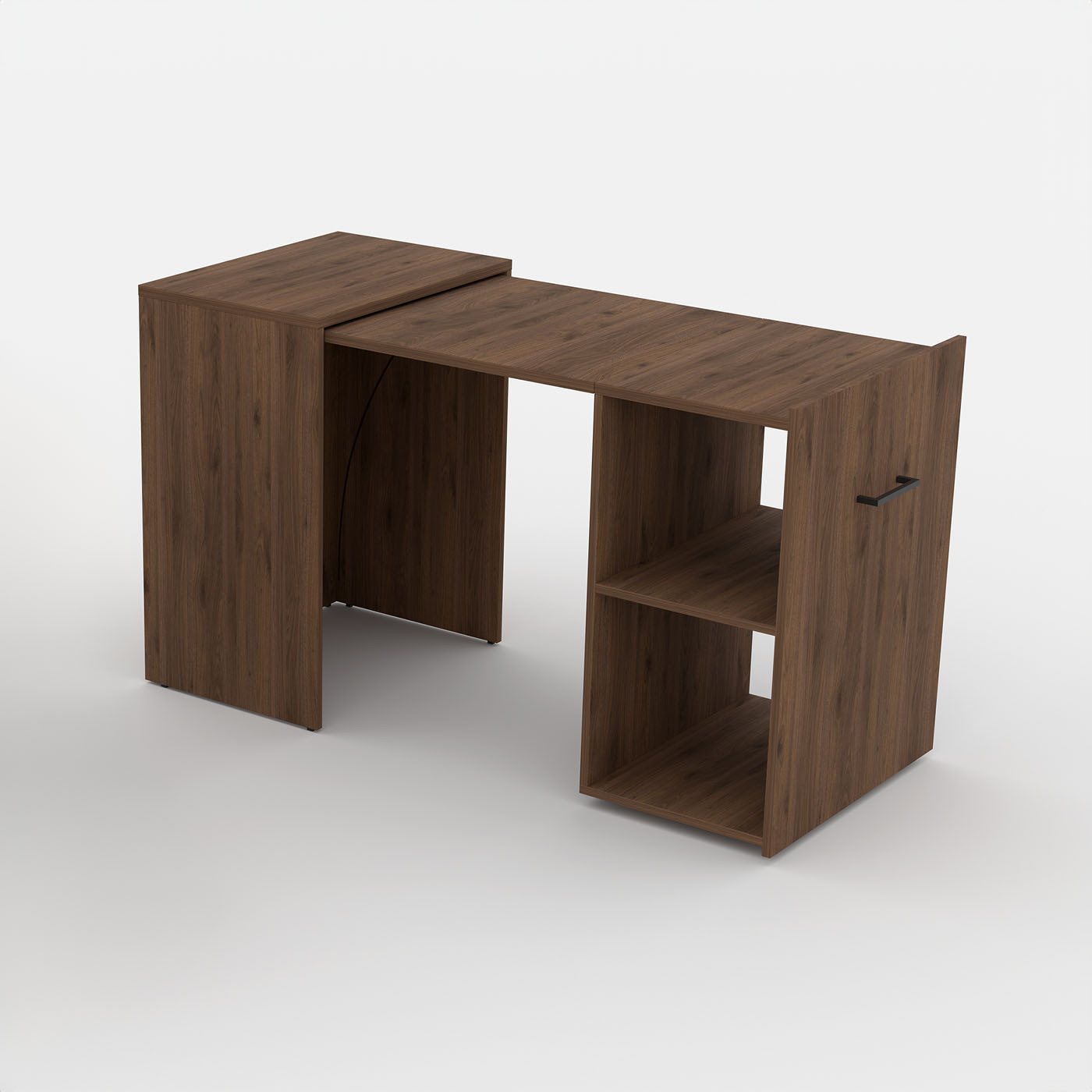 Раздвижной письменный стол Helvetia SMART 24OKLV03 (орех окапи)