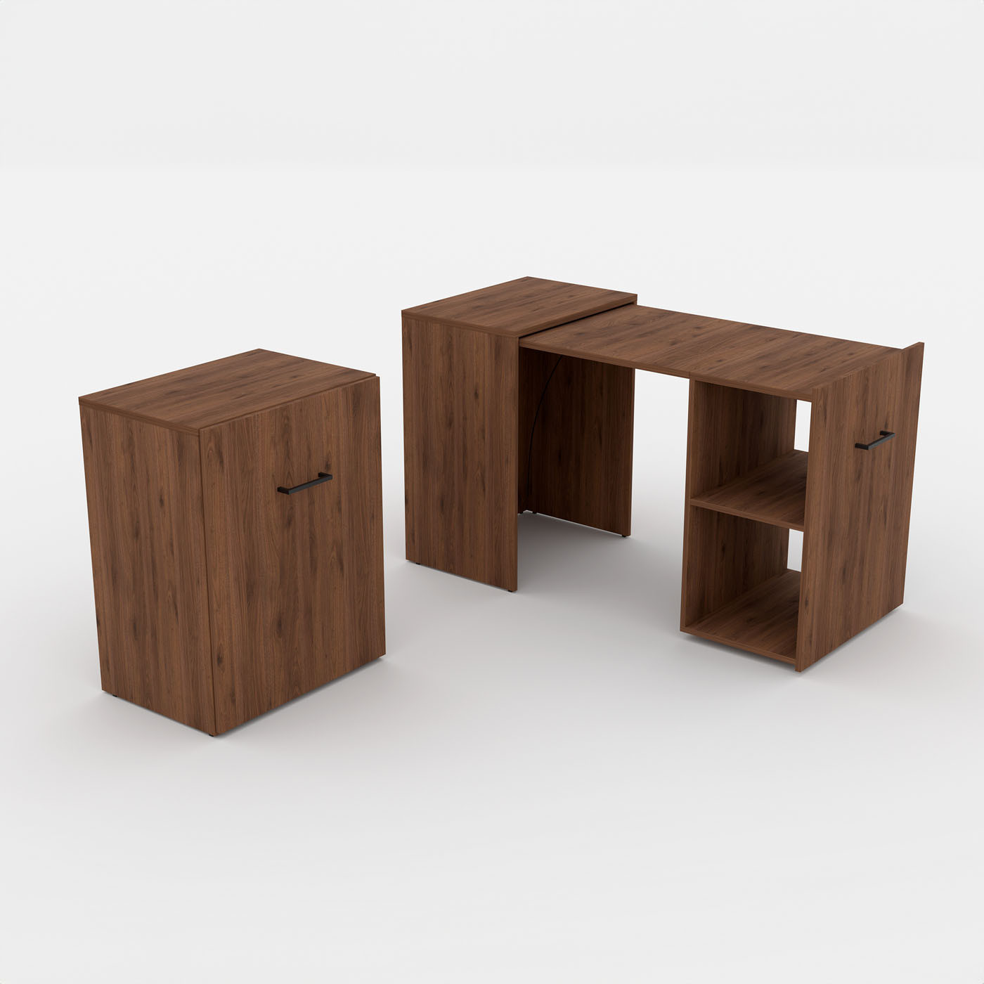 Раздвижной письменный стол Helvetia SMART 24OKLV03 (орех окапи)