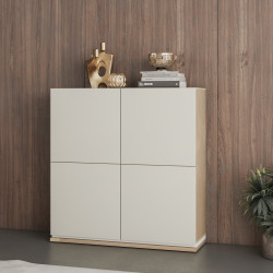 Комод на 4 двери Helvetia DORE 24DKNU45 (промасленный дуб/кашемир)