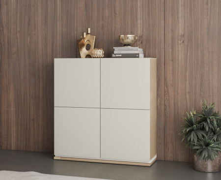 Комод на 4 двери Helvetia DORE 24DKNU45 (промасленный дуб/кашемир)