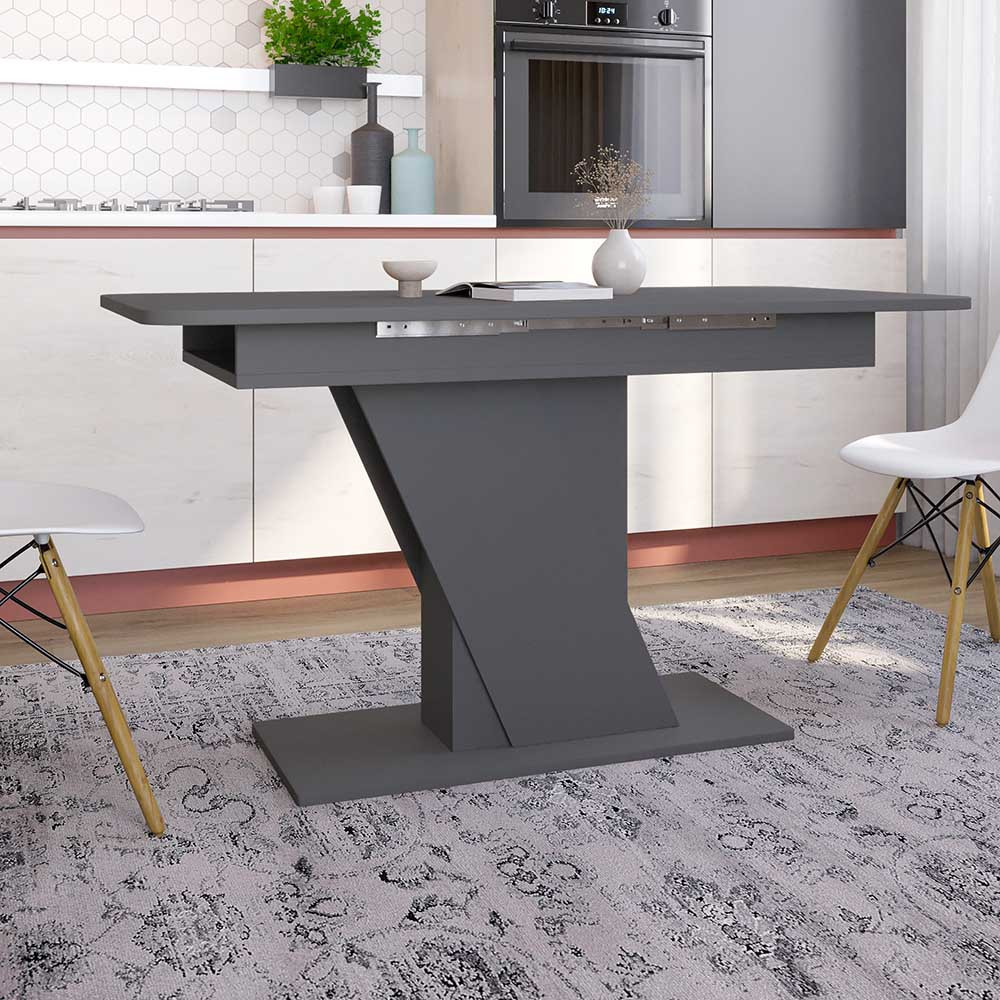 Обеденный стол раскладной LION- Грейс Антрацит (LION-045001) ТОП