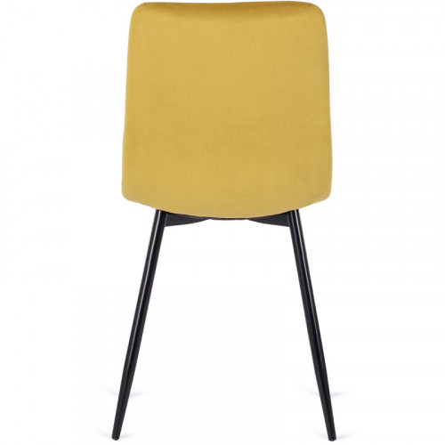 Стул обеденный MEBEL ELITE Lava горчичный велюр