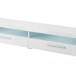 Тумба под телевизор Helvetia INDIA 2497DE40 (белый/белый глянец)