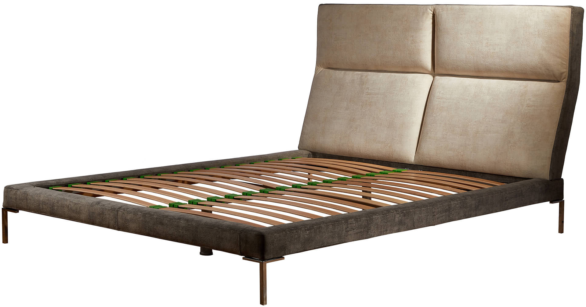 Кровать двуспальная деревянная RBR- Casanova с мягким изголовьем