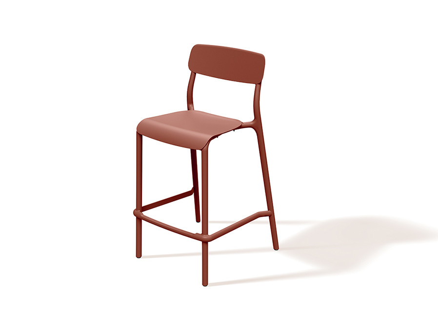 Стул барный уличныйVLL- FERNE Remo (коричневый ,белый, кирпичный)