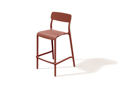 Стул барный уличныйVLL- FERNE Remo (коричневый ,белый, кирпичный)