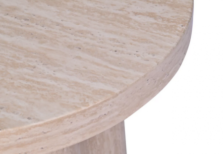 Стол кофейный CRV- Juan,Travertine top and base 50 см