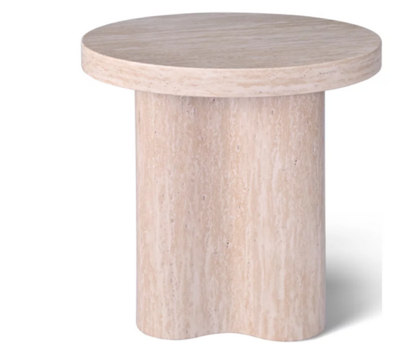 Стол кофейный CRV- Juan,Travertine top and base 50 см