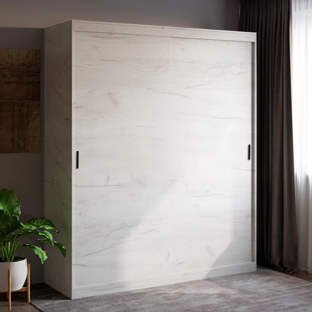 Шкаф-купе на 2 двери EVR- Соната-1800 крафт белый