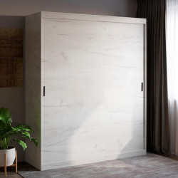 Шкаф-купе на 2 двери EVR- Соната-1800 крафт белый