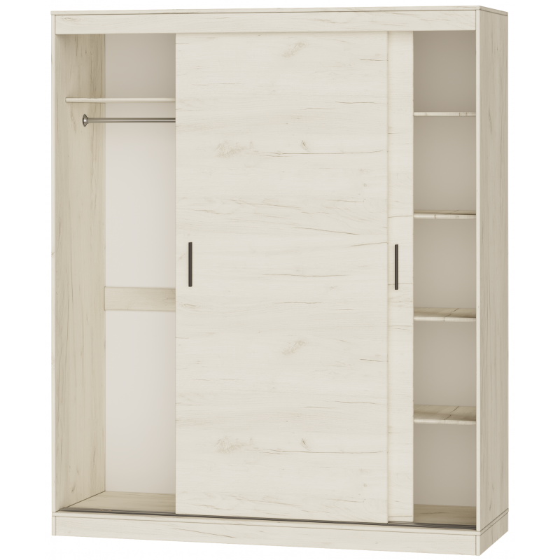 Шкаф-купе на 2 двери EVR- Соната-1800 крафт белый