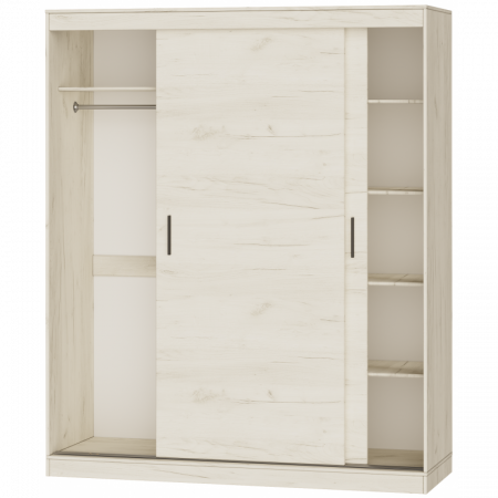 Шкаф-купе на 2 двери EVR- Соната-1800 крафт белый