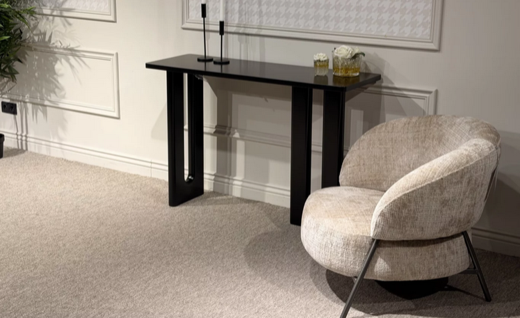 Консольный стол CRV- Arcade, Obsidian black,черный матовый