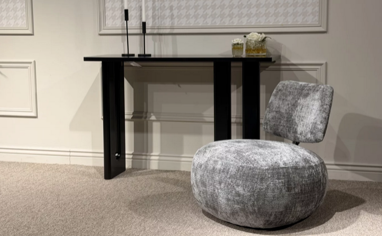 Консольный стол CRV- Arcade, Obsidian black,черный матовый