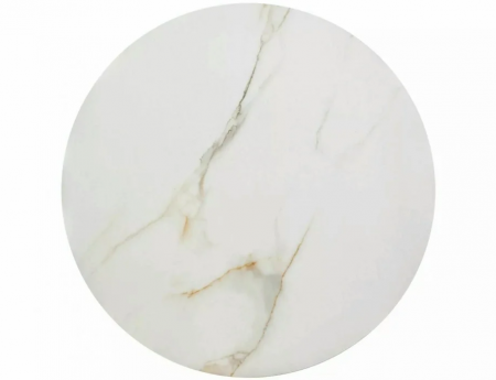 Журнальный стол SIGNAL- PORTAFINO A Белый Диаметр 60, Диаметр 45 / Золотой (комплект)  