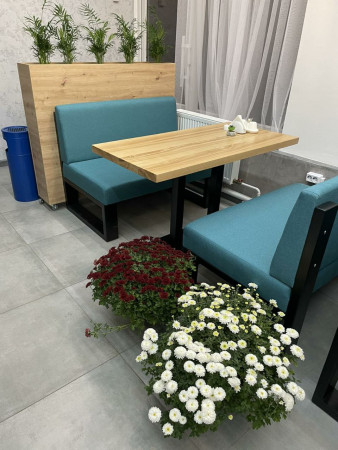 Стол Лофт WLS SТ05 (1200х600 мм) дерево + металл черный