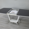 Стол модерн premium Evro- BELARDO DT9923 Grey/White Gloss 140*90