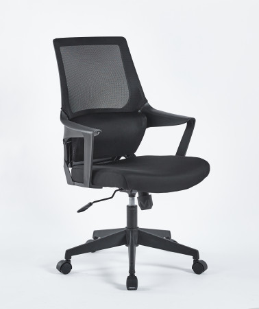 Поворотное компьютерное кресло INI- ARON  в черном цвете