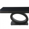 Стол раскладной INI- OVIDIO CERAMIC 160(240)*90 черный мат/ черный каркас
